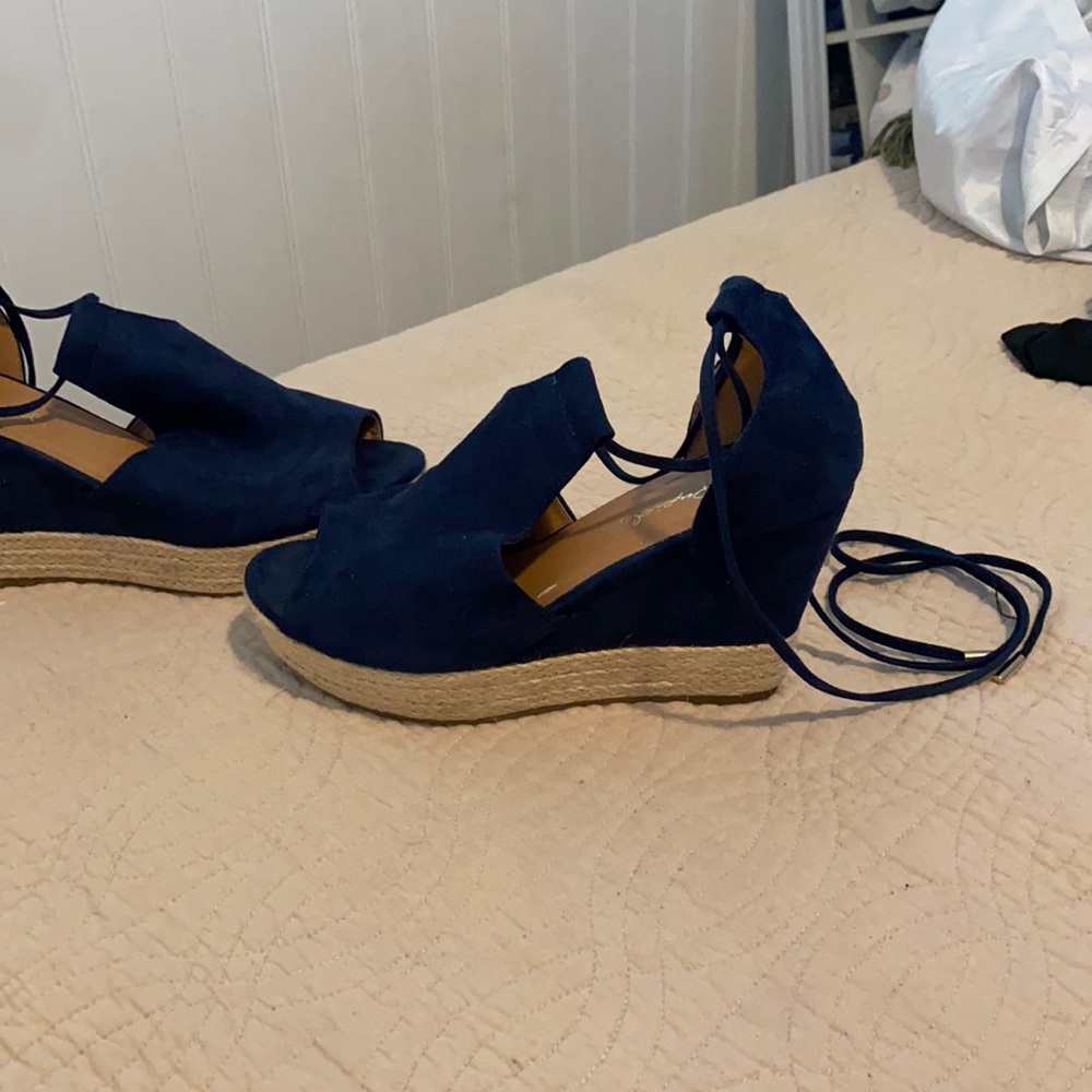 Wrap anklet heels